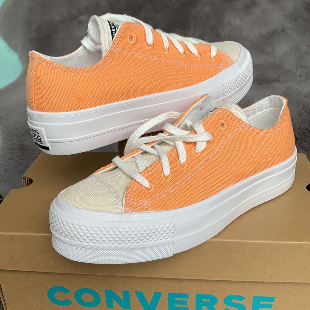 CONVERSE CTAS LIFT OX FUEL ORANGE/WHITE WMNS - Picture 9 of 15